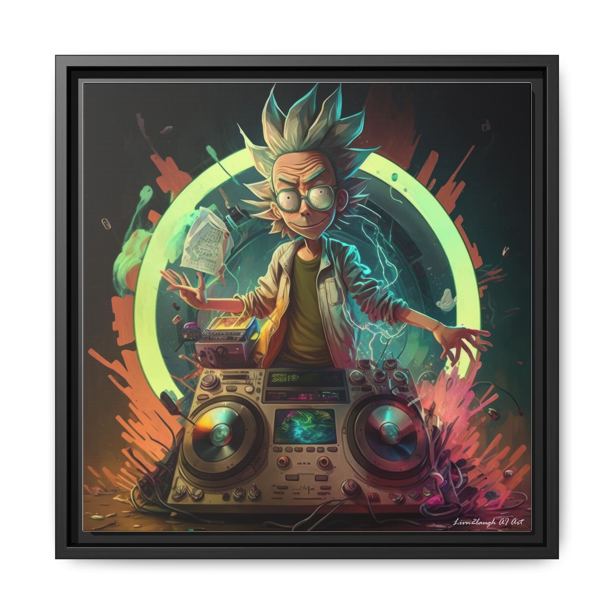 Frequency of Genius, Art Print — Colorful Modern Wall Canvas