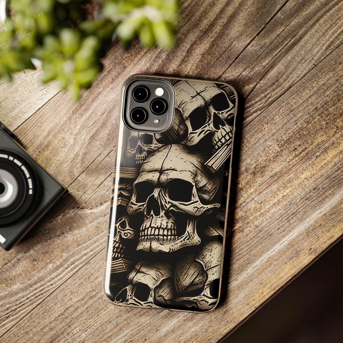 Metallic Chrome Skulls and classic Designed 14 Tough Phone Cases