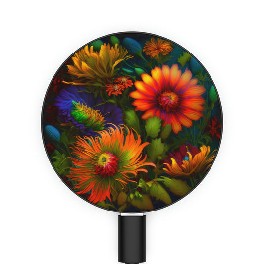 Bold And Beautiful Flowers Style One Magnetic Induction Charger