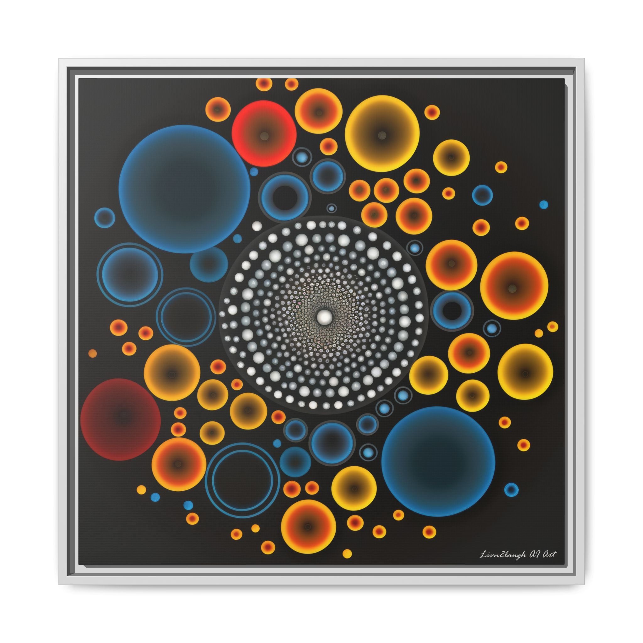 Gilded Tide, Art Print — Colorful Modern Wall Canvas