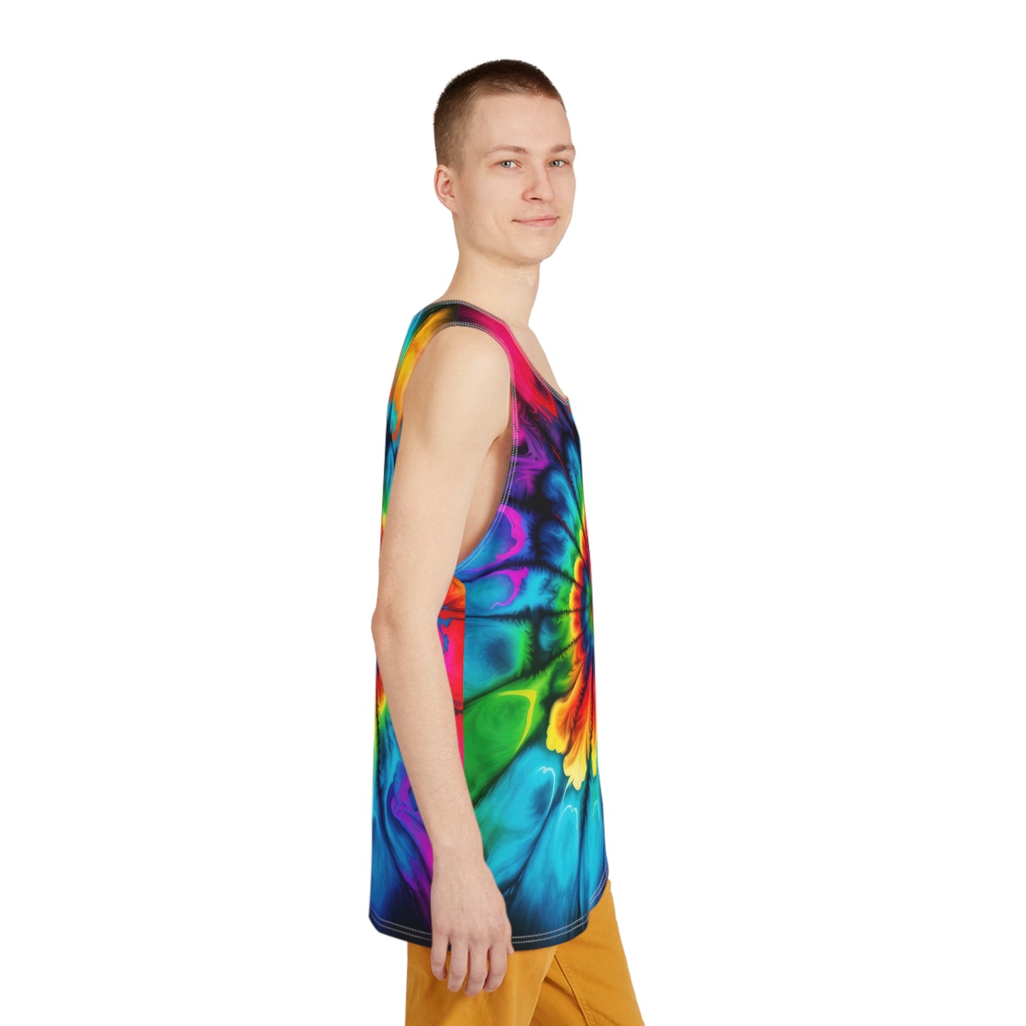 Bold And Beautiful Tie Dye Two 2 Men's Tank (AOP)