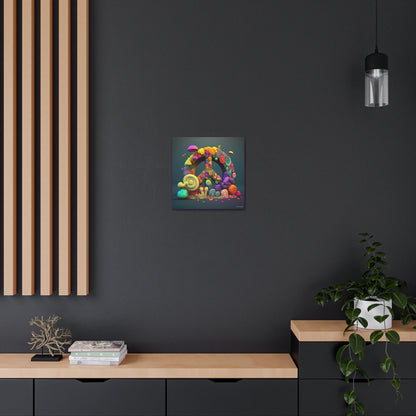 Fantastic Gummie Hippie Peace Sign Canvas Gallery Wraps