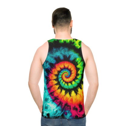 Bold And Beautiful Tie Dye Style Three 1 Unisex Tank Top (AOP)