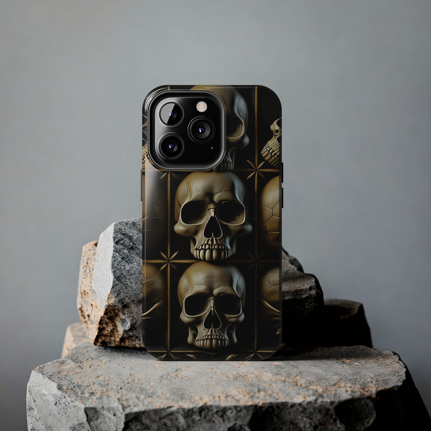 Metallic Chrome Skulls and classic Designed 19 Tough Phone Cases