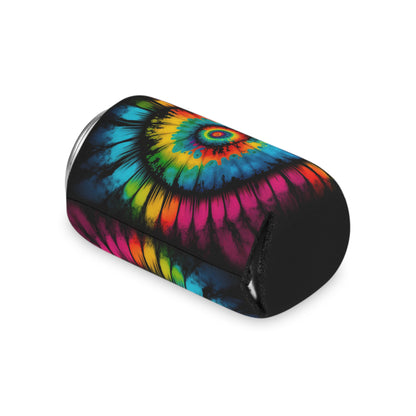 Bold And Beautiful Tie Dye Style Four Can Cooler