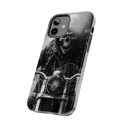 Skull Motorcycle Rider, Ready to Tear Up Road On Beautiful Bike 7 Tough Phone Cases