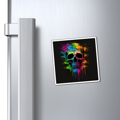 Bold And Beautiful Tie Dye Skulls, Style 2 Magnets