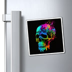 Bold And Beautiful Tie Dye Skulls, Style 4 Magnets