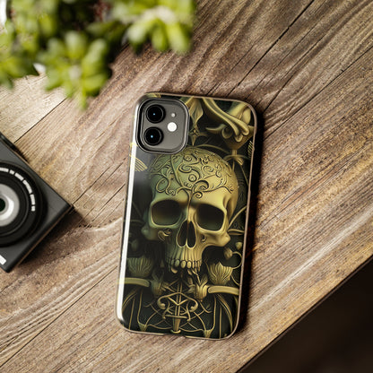 Metallic Chrome Skulls and classic Designed 3 Tough Phone Cases