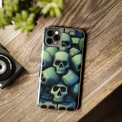 Metallic Chrome Skulls and classic Designed 10 Tough Phone Cases