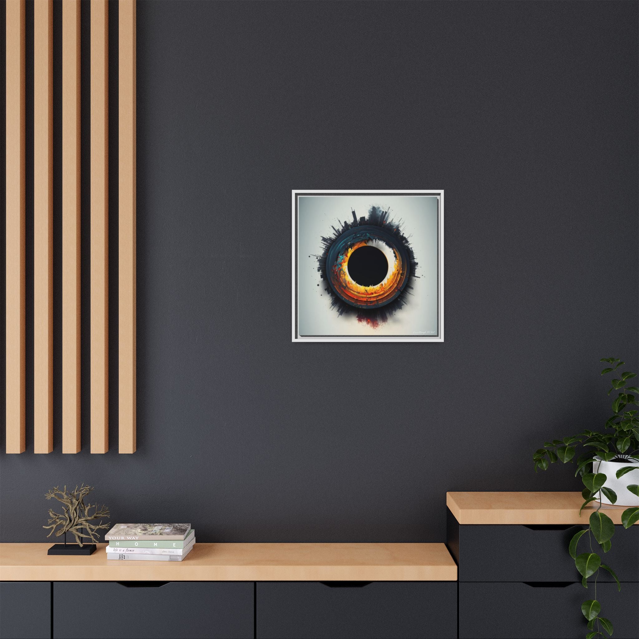 Eclipse of Industry, Art Print — Colorful Modern Wall Canvas