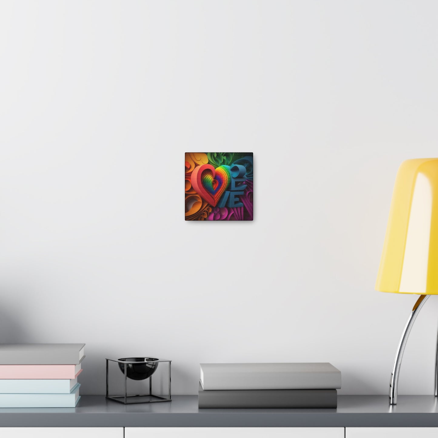 Rainbow Abstract Love Canvas Gallery Wraps