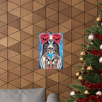 Love Shows No Time Boundaries Skulls, Image By Loewenkind Creations Premium Matte Vertical Posters