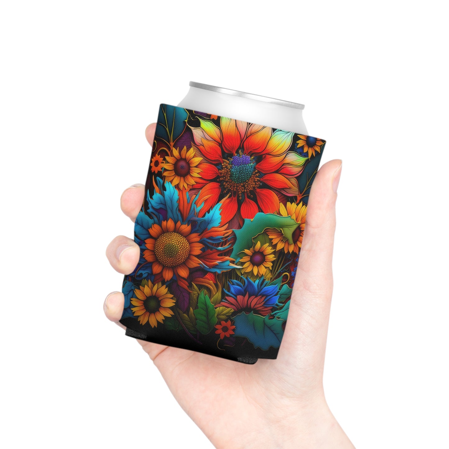 Bold And Beautiful Flowers Style One Can Cooler