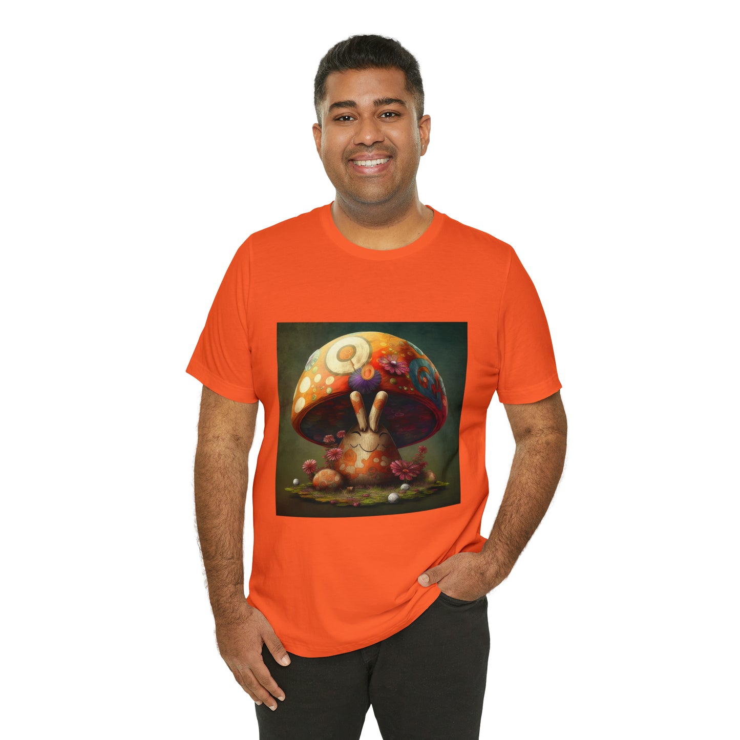 Hippie Mushroom Color Candy Style Design Style 8 Unisex Jersey Short Sleeve Tee