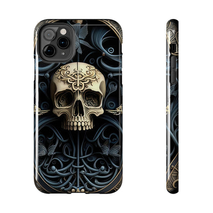 Metallic Chrome Skulls and classic Designed 6 Tough Phone Cases