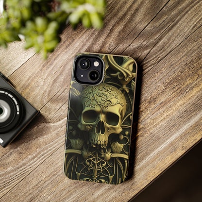 Metallic Chrome Skulls and classic Designed 3 Tough Phone Cases