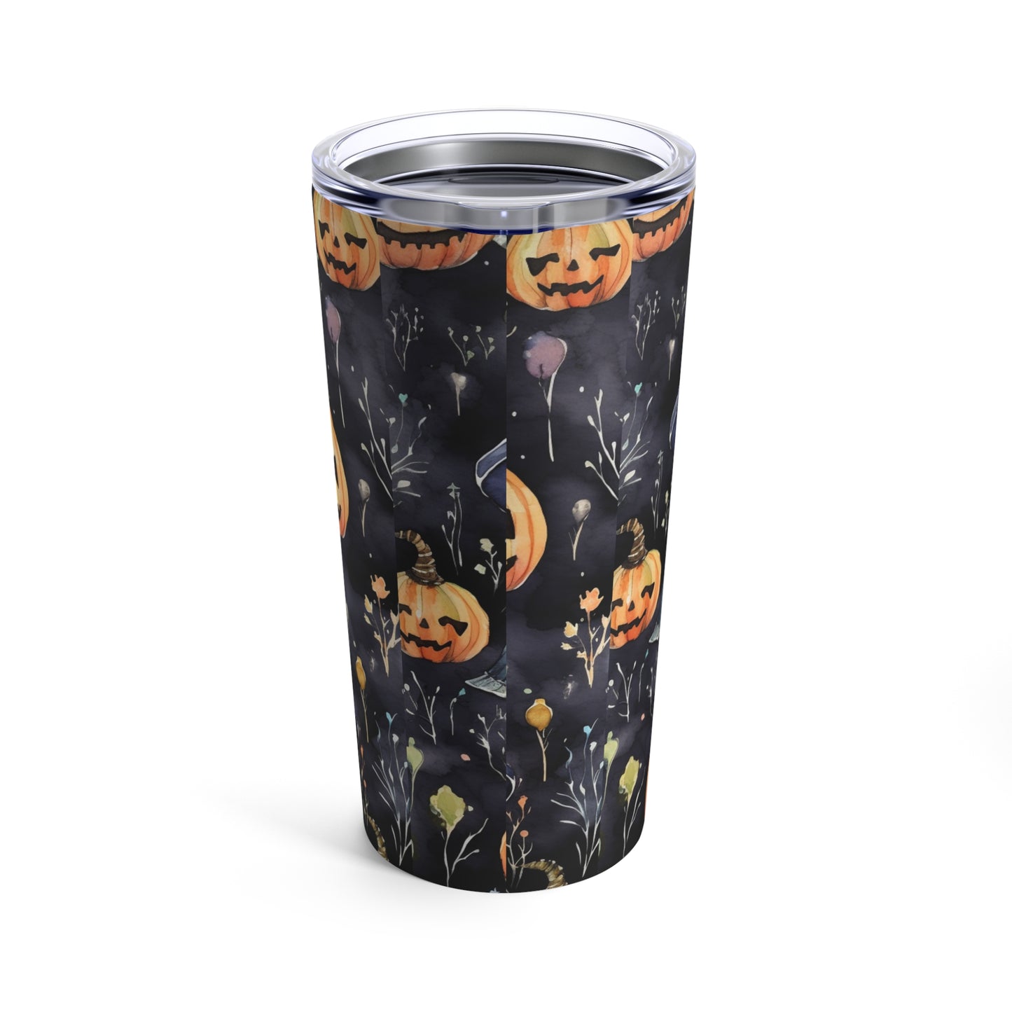 Pumkin Halloween Characters With Witch Ghost Ghoul Fall By giraffecreativestudio Tumbler 20oz