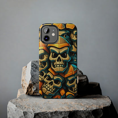 Metallic Chrome Skulls and classic Designed 16 Tough Phone Cases