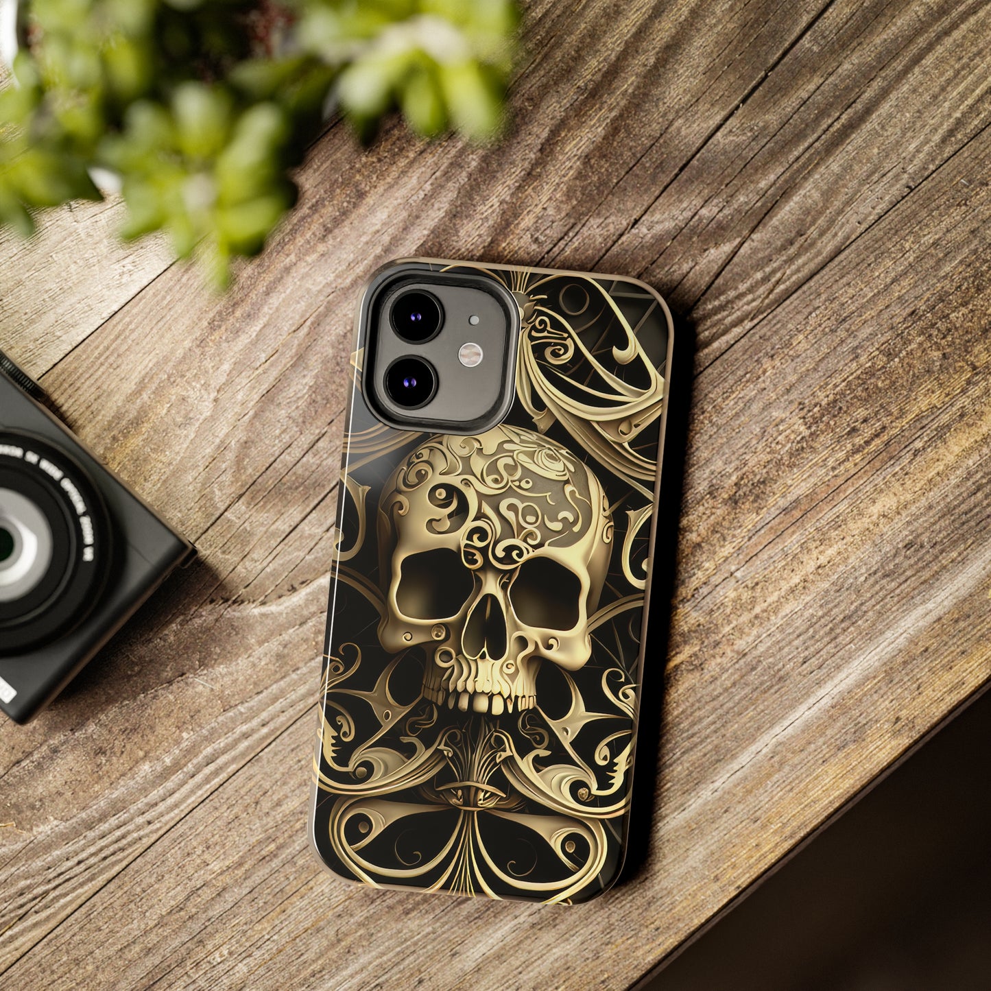 Metallic Chrome Skulls and classic Designed 7 Tough Phone Cases