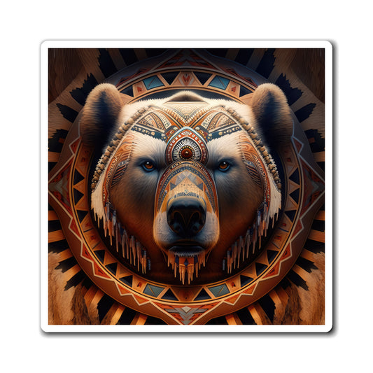 Magnificent Navajo Bear Style Four Magnets