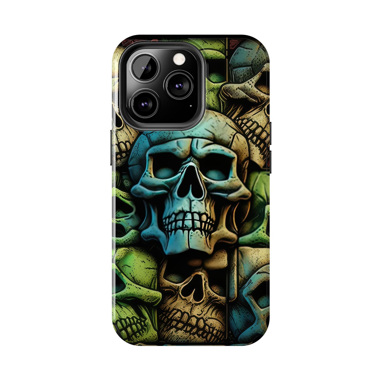 Metallic Chrome Skulls and classic Designed 13 Tough Phone Cases