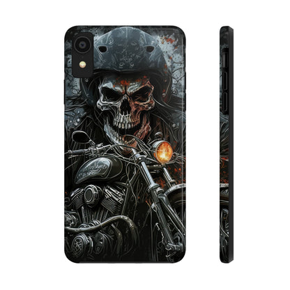 Skull Motorcycle Rider, Ready to Tear Up Road On Beautiful Bike 6 Tough Phone Cases