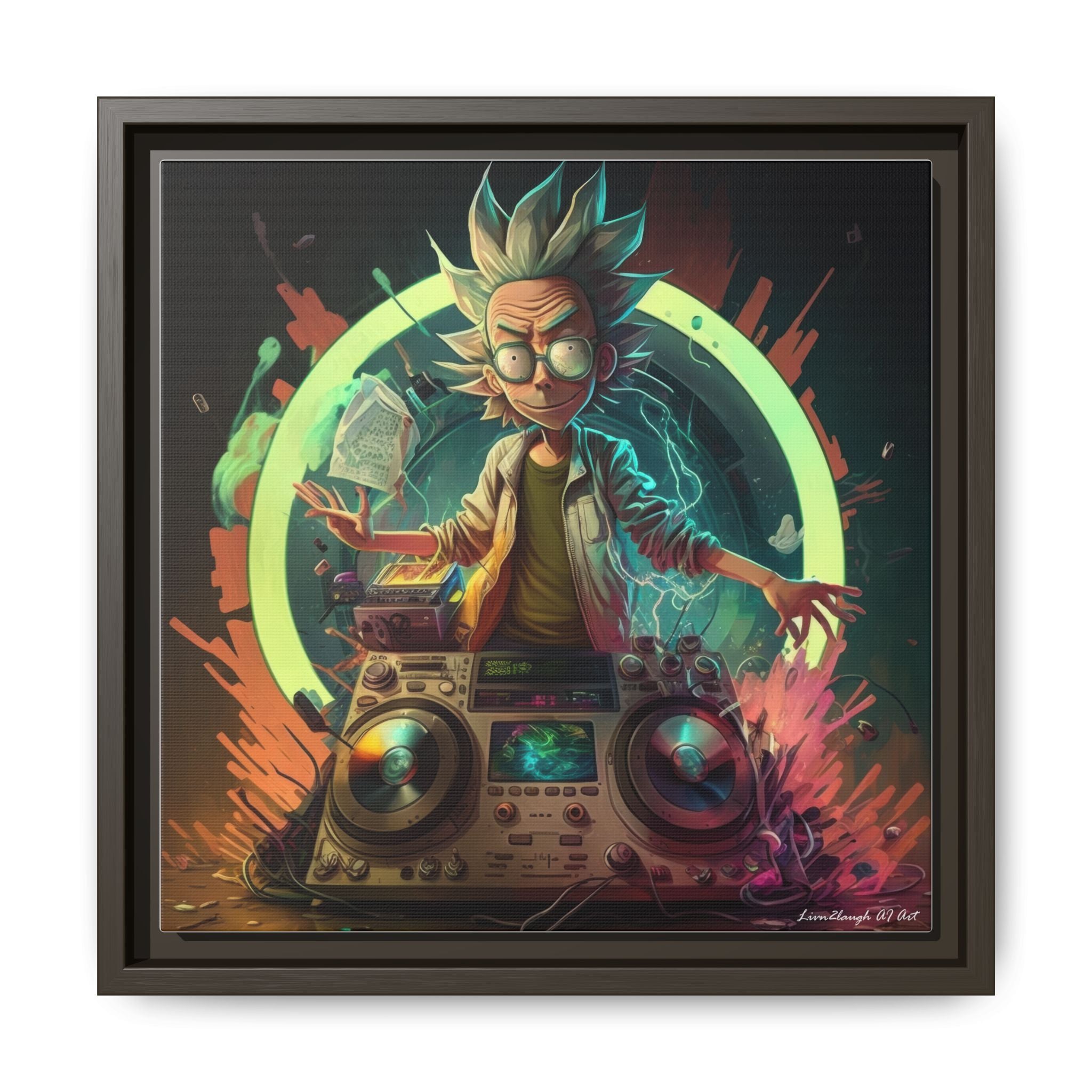 Frequency of Genius, Art Print — Colorful Modern Wall Canvas