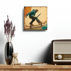 Skateboarding Anytime Style 1 Wall Clock