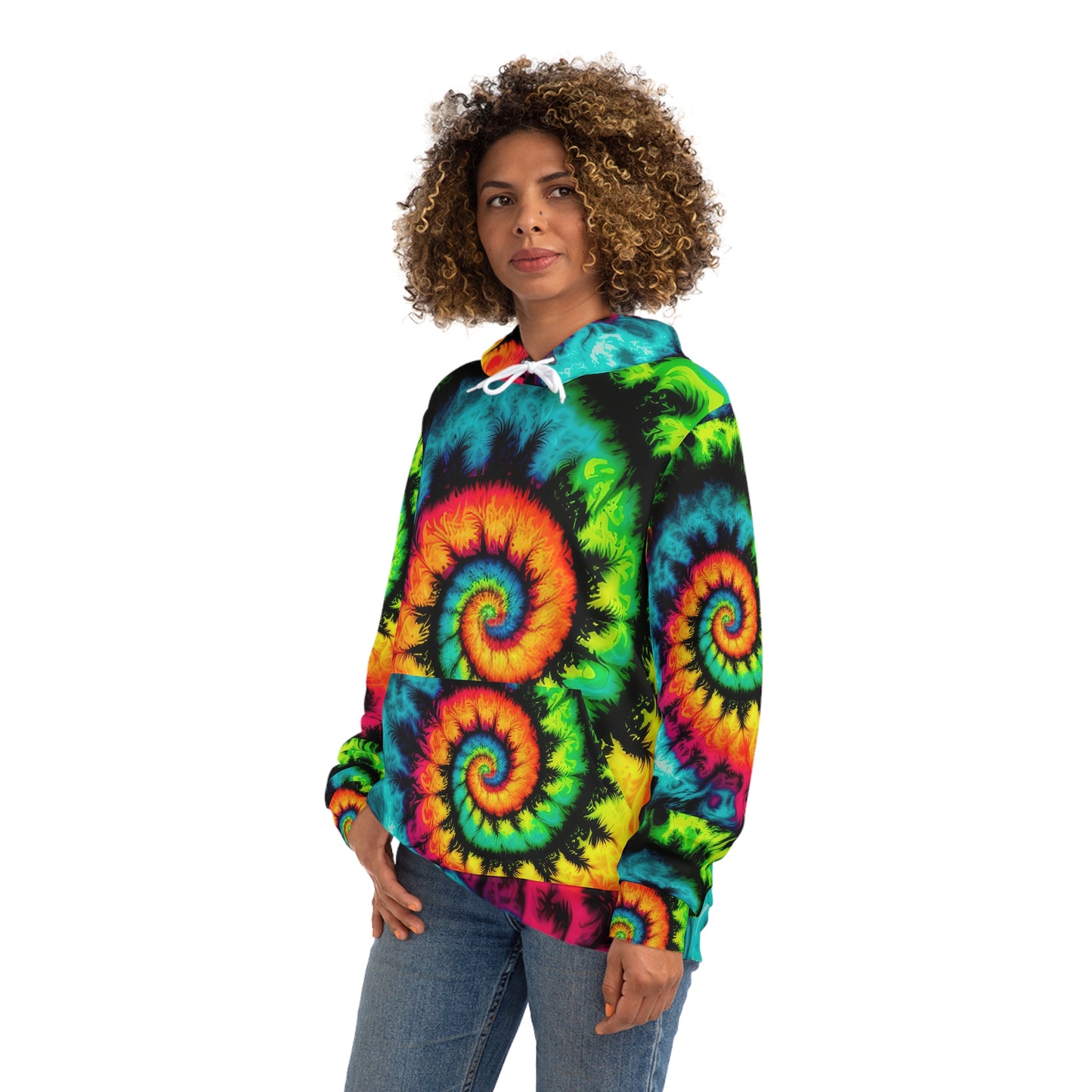 Bold And Beautiful Tie Dye Style Three Fashion Hoodie (AOP)