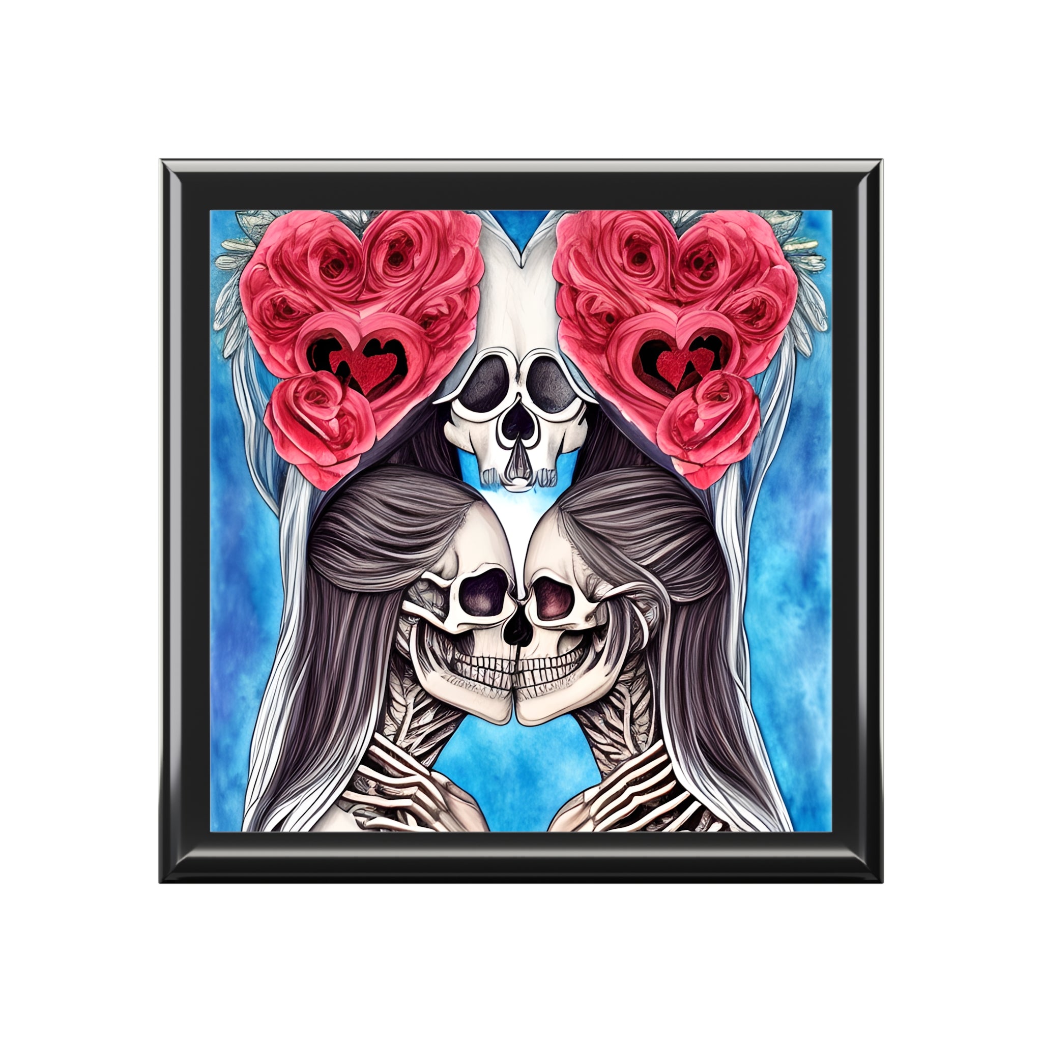 Love Shows No Time Boundaries Skulls,  Loewenkind Creations Jewelry Box