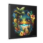 Island Rhythm at Dusk, Art Print — Colorful Modern Wall Canvas