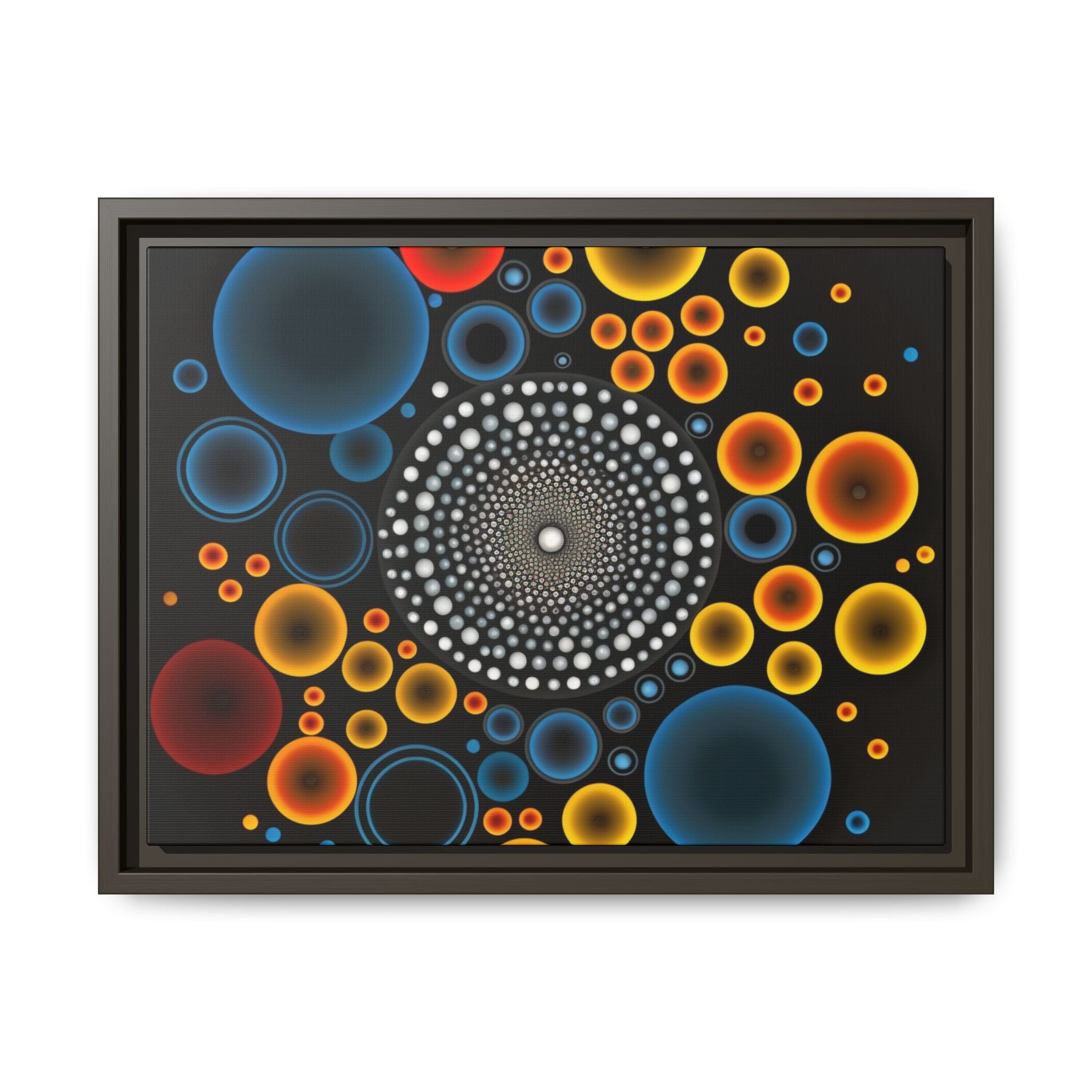 Harmonic Orbits, Matte Canvas, Framed (Multi-color)