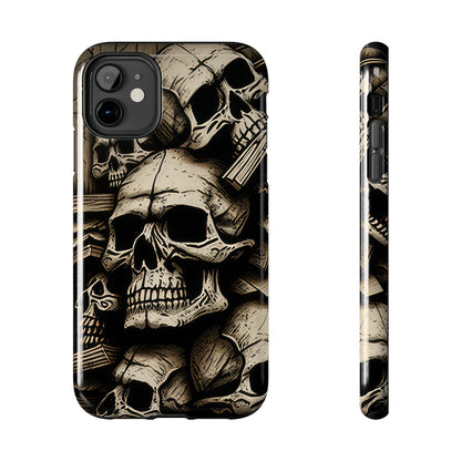 Metallic Chrome Skulls and classic Designed 14 Tough Phone Cases