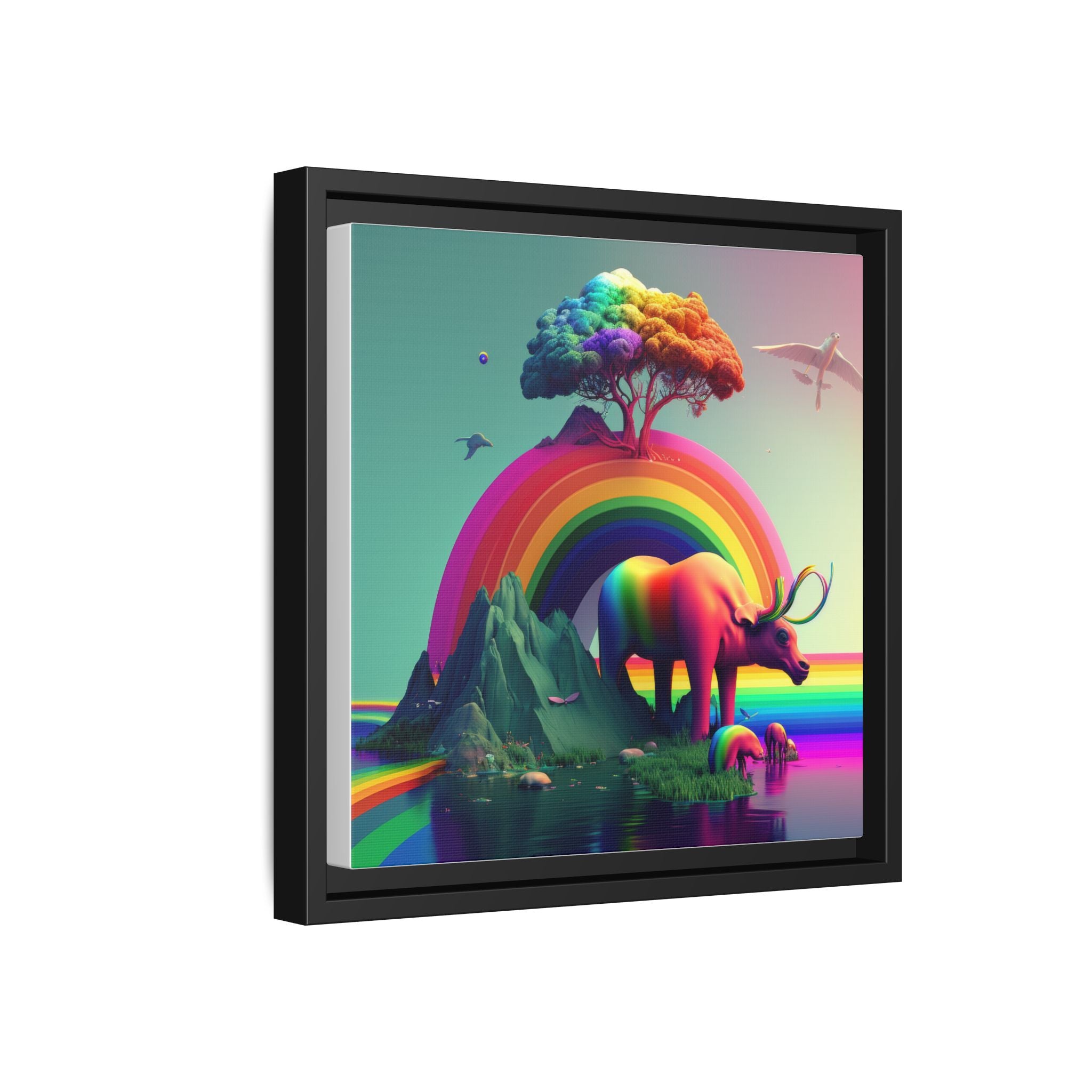 Sanctuary of Color, Art Print — Colorful Modern Wall Canvas