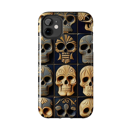 Metallic Chrome Skulls and classic Designed 17 Tough Phone Cases