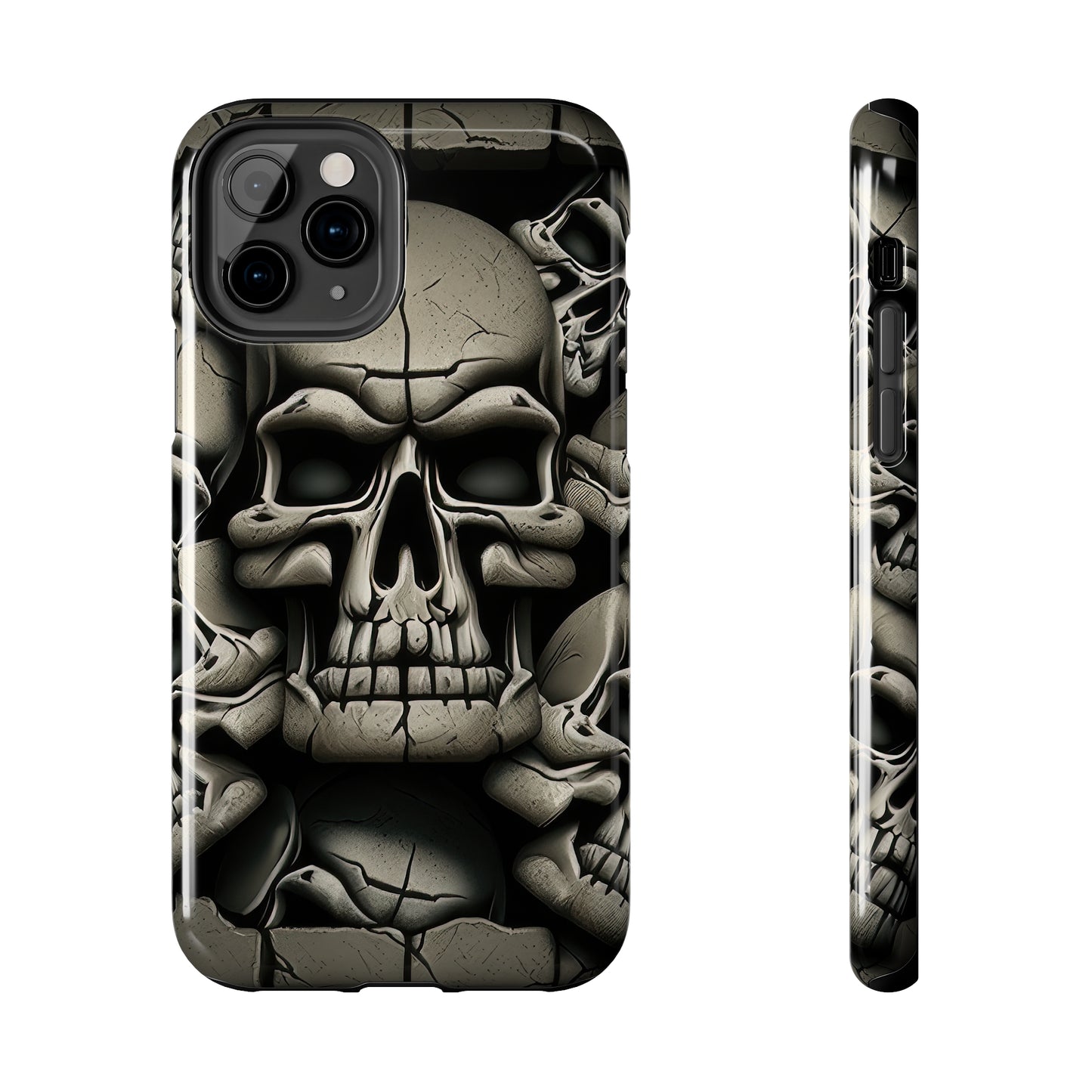 Metallic Chrome Skulls and classic Designed 12 Tough Phone Cases