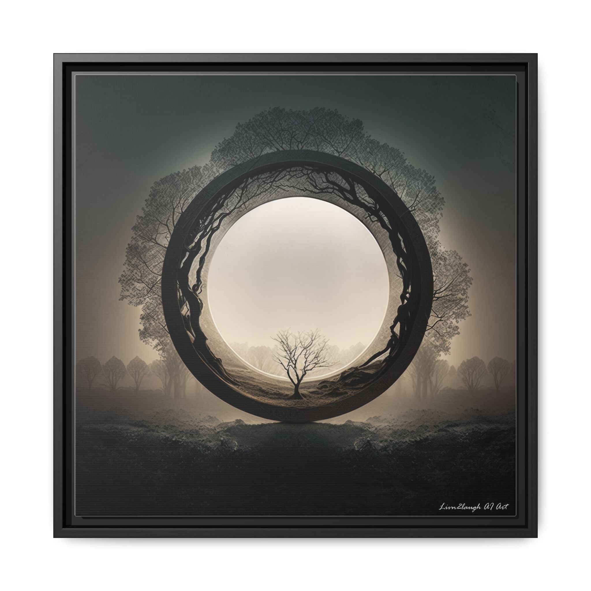 Circle of Stillness, Art Print — Colorful Modern Wall Canvas