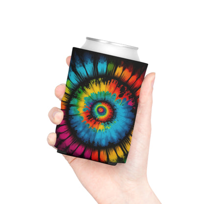 Bold And Beautiful Tie Dye Style Four Can Cooler