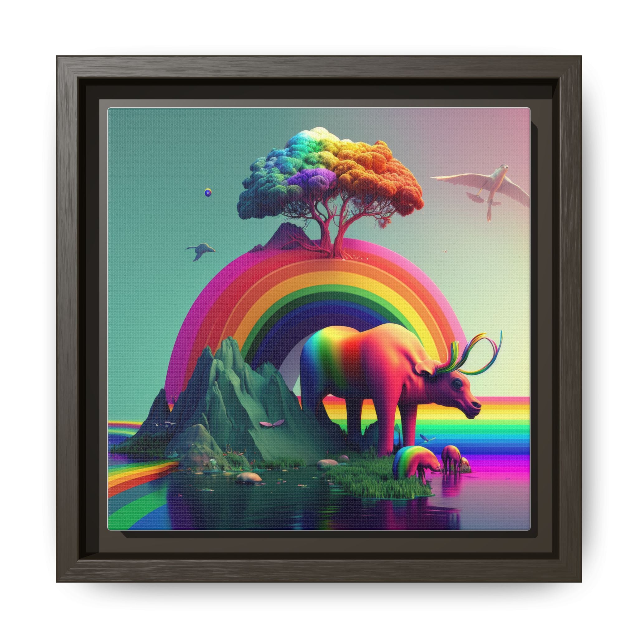 Sanctuary of Color, Art Print — Colorful Modern Wall Canvas