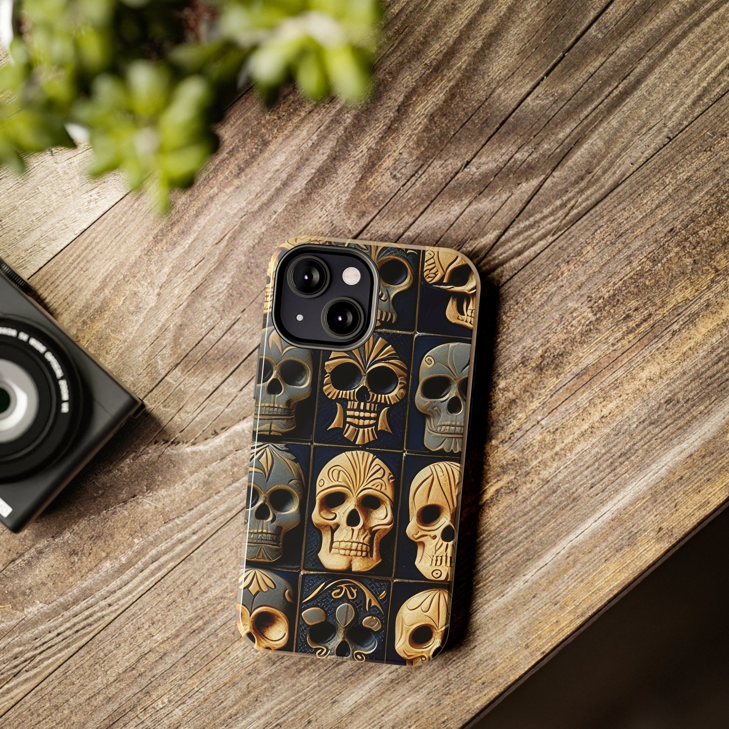 Metallic Chrome Skulls and classic Designed 17 Tough Phone Cases