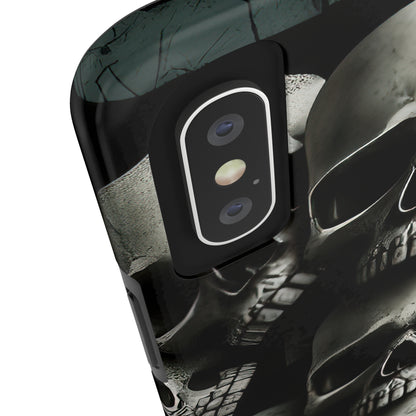 Metallic Chrome Skulls and classic Designed 11 Tough Phone Cases