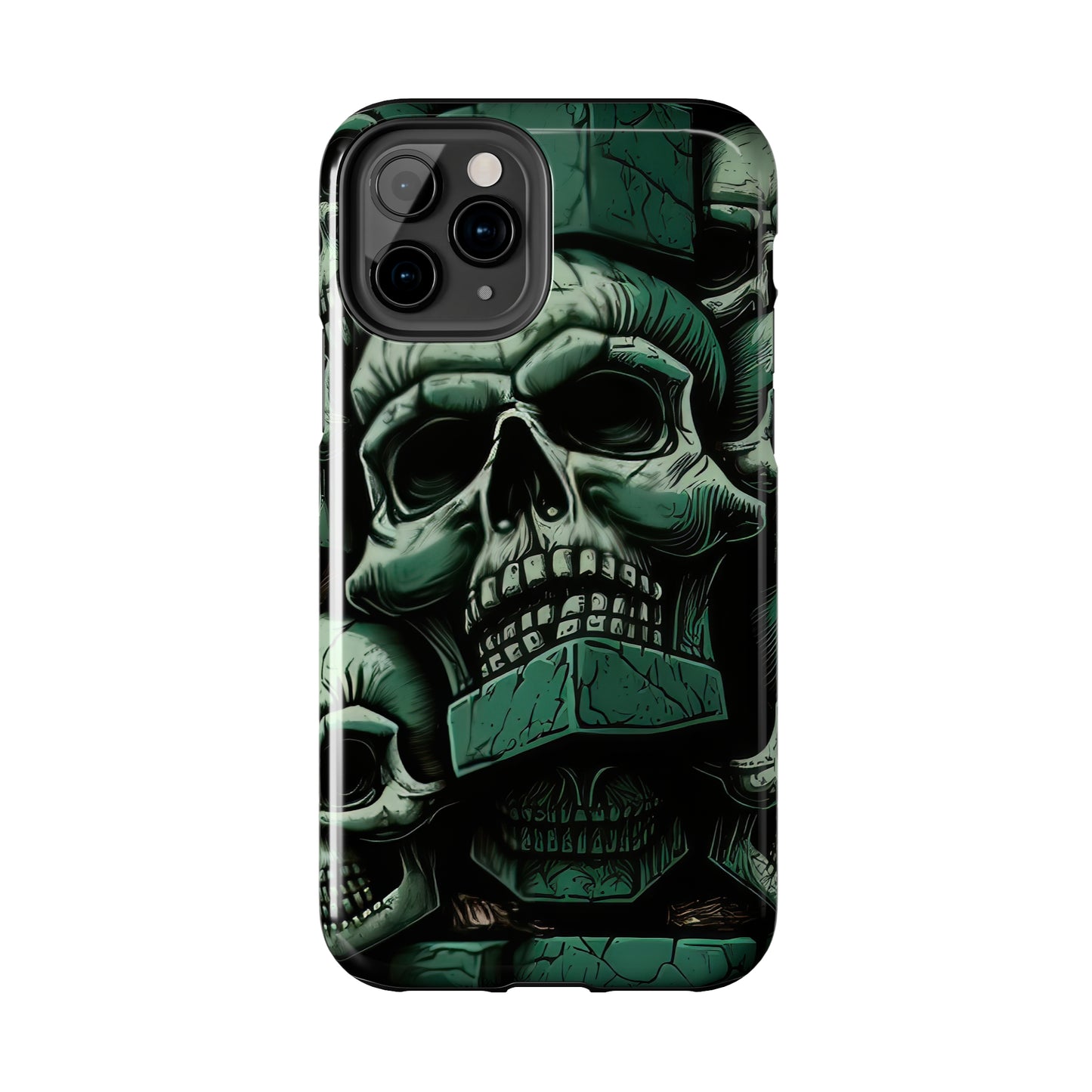 Metallic Chrome Skulls and classic Designed 15 Tough Phone Cases