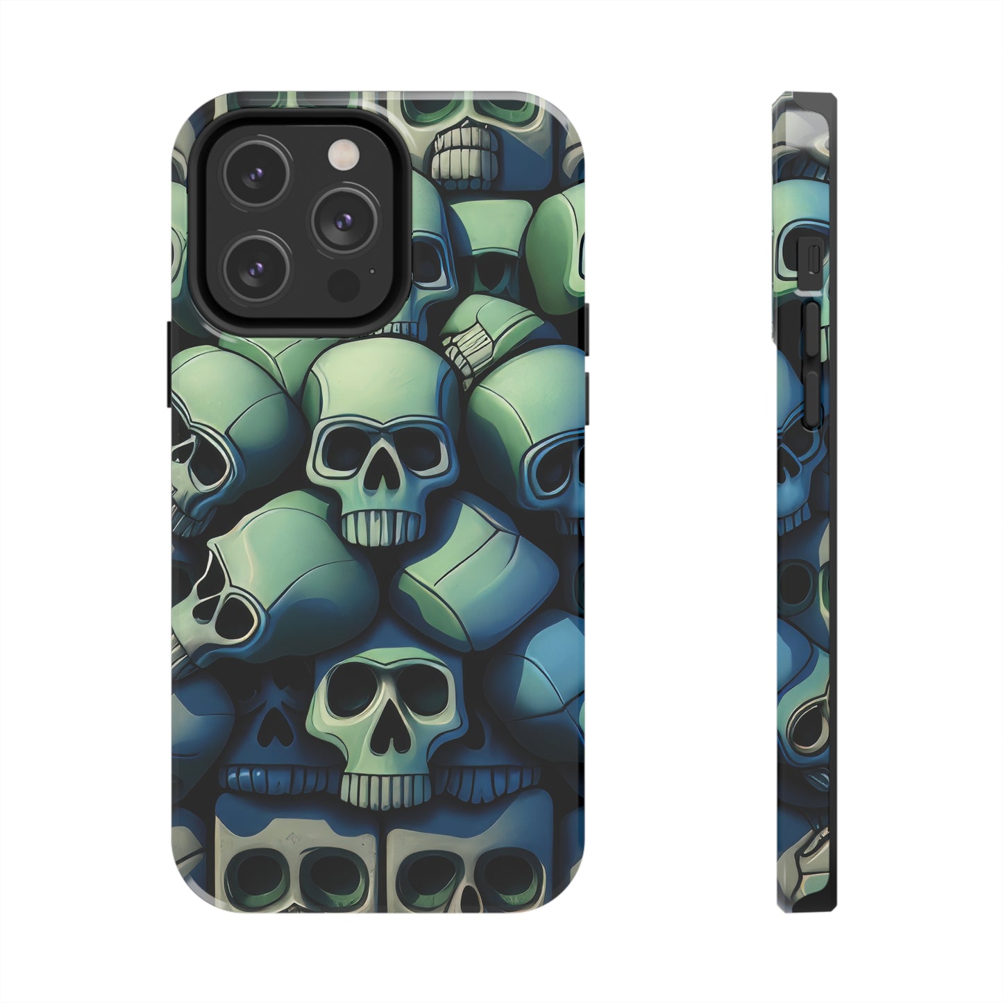 Metallic Chrome Skulls and classic Designed 10 Tough Phone Cases