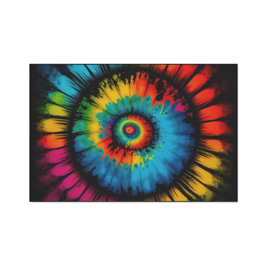 Bold And Beautiful Tie Dye Style Four Heavy Duty Floor Mat