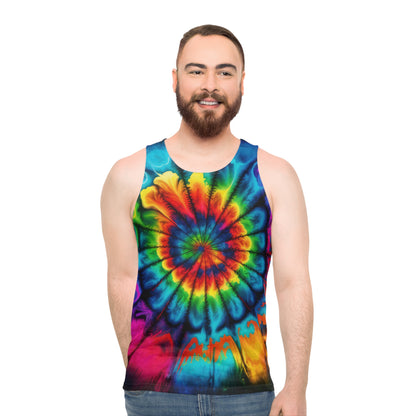 Bold And Beautiful Tie Dye Style Two 2 Unisex Tank Top (AOP)