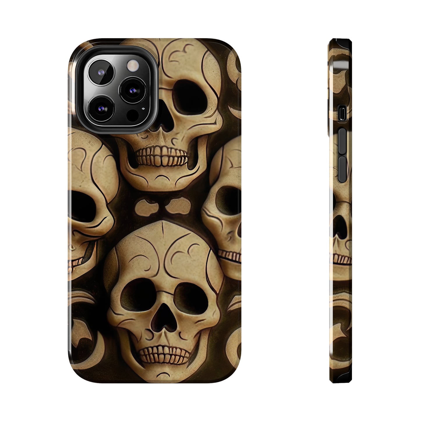 Metallic Chrome Skulls and classic Designed 19 Tough Phone Cases