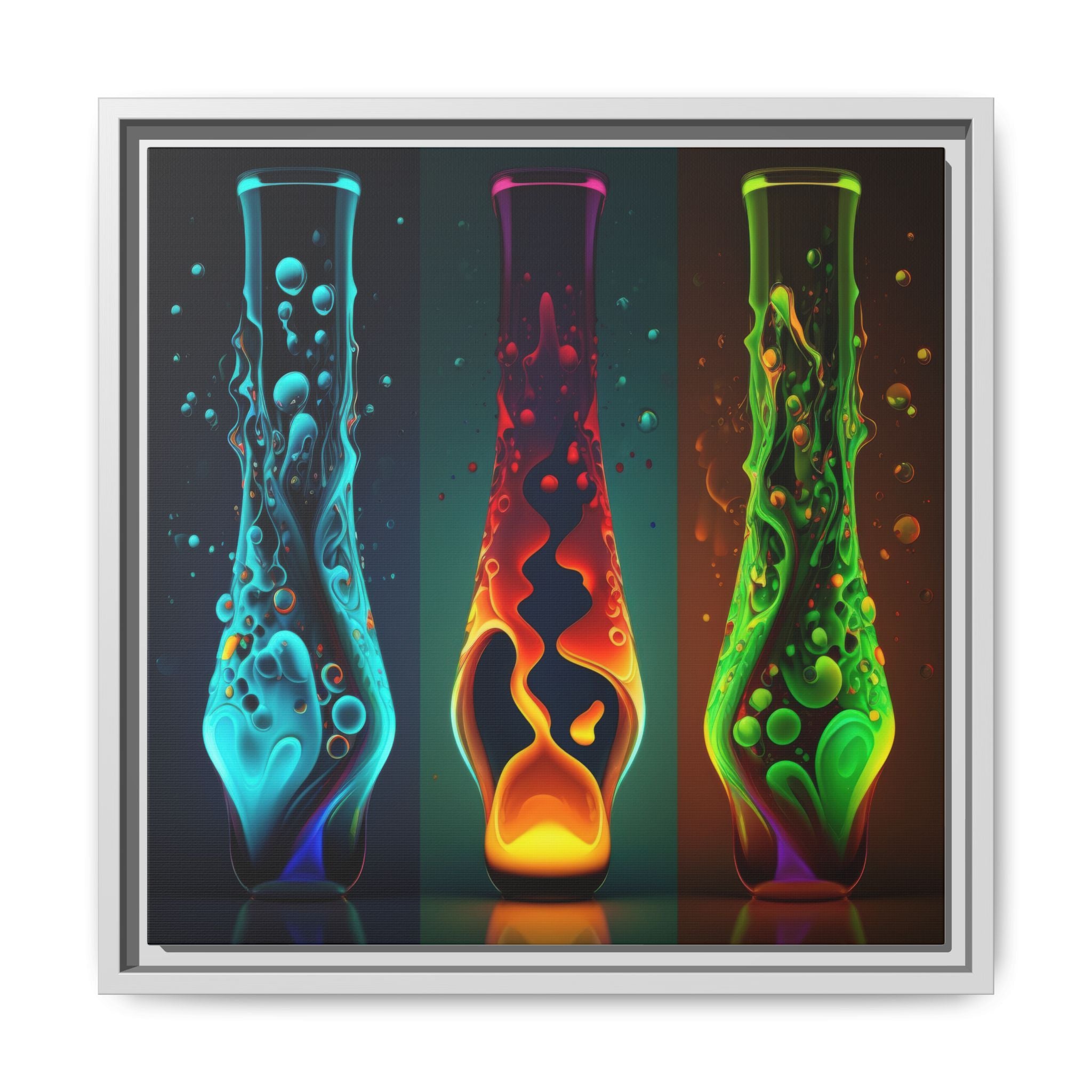 Three States of Flow, Art Print — Colorful Modern Wall Canvas