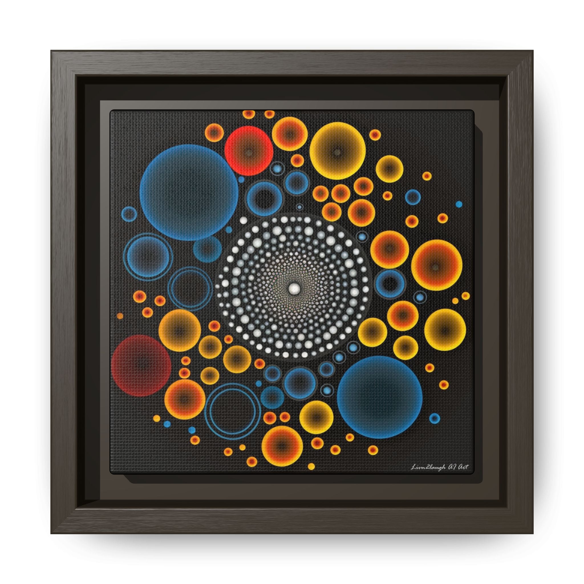 Harmonic Orbits, Matte Canvas, Framed (Multi-color)