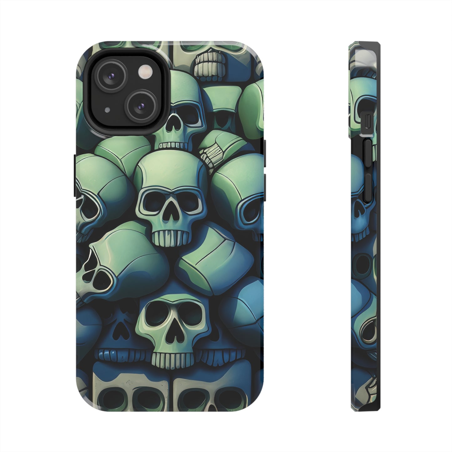 Metallic Chrome Skulls and classic Designed 10 Tough Phone Cases